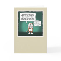 Lustige Geburtstagskarte: Katzen-Scheinwerfer