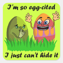 Lustige niedliche Ostereier Stickers
