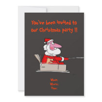 Lustige WeihnachtsParty-Einladung
