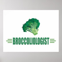Lustiger Brokkoli Posterdrucke