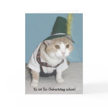 Lustiger Katzen-Deutsch-Geburtstag