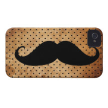 Lustiger schwarzer Schnurrbart Case-Mate iPhone 4 Hüllen