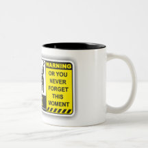Lustiger warnender Becher #3 Kaffeetasse