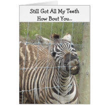 Lustiger Zebra-Geburtstag Grußkarten