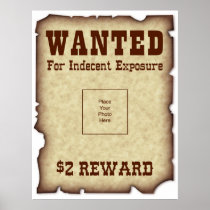 Lustiges gewolltes Plakat