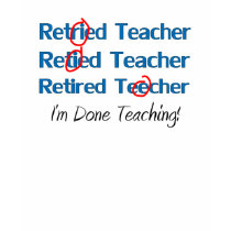 Lustiges pensioniertes Englischlehrer-T-Shirt