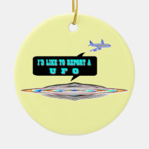 Lustiges UFO-Weihnachten Ornament