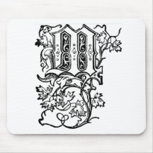 M - Der dekorative Buchstabe M Mousepad