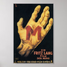 "M-" Klassiker-Horror-Film-Plakat 1931