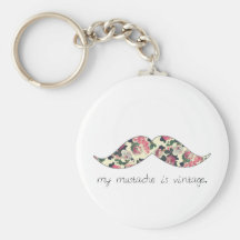 ma moustache est keychain vintage porte-clé