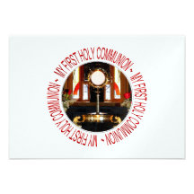 Ma première sainte communion invitation personnalisable