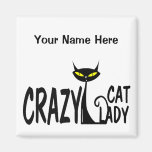 Madame folle de chat magnets