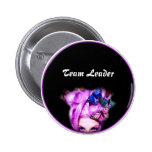 Madame pourpre Button de papillon de cheveux Pin's