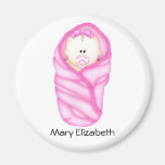 Mädchen-Babyparty-Bevorzugungen Kühlschrankmagnet