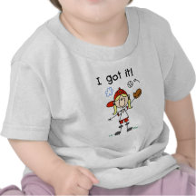 Mädchen-Baseball erhielt ich ihm T-Shirts und Gesc