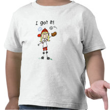 Mädchen-Baseball erhielt ich ihm T-Shirts und Gesc