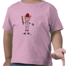 Mädchen-Baseball-Spieler-T-Shirts und Geschenke