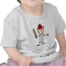 Mädchen-Baseball-Spieler-T-Shirts und Geschenke