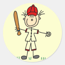 Mädchen-Baseball-Spieler-T-Shirts und Geschenke Sticker