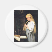 Mädchen meurent fille de flechtend de Haare tressa Magnets
