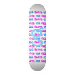 Mädchen-Skate auch! - Weißes Skateboard - (Blau u. Skateboard Bretter