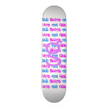 Mädchen-Skate auch! - Weißes Skateboard - (Rosa u. Personalisierte Decks