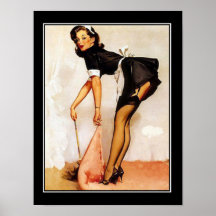 Mädchenpin--obenklassiker Plakat