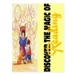 Magie de la lecture carte postale
