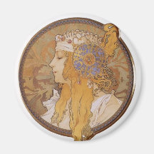 Magnet 1 Alfons Maria Mucha Kühlschrankmagnete