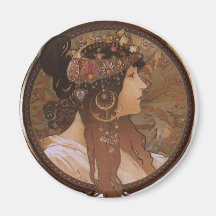 Magnet 2 Alfons Maria Mucha Kühlschrankmagnete