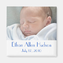 Magnet de faire-part de naissance de bébé aimants pour réfrigérateur