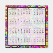 Magnet encré de calendrier de l'abrégé sur 2010 ro magnets pour réfrigérateur