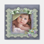 Magnet pourpre de naissance de bébé de cadre de ph aimant pour réfrigérateur