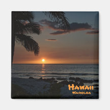 Magnet: Waikoloa Sonnenuntergang #1 Magnets