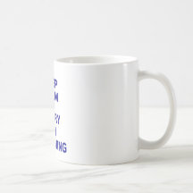 Maintenez calme et continuez la natation tasse