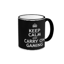 Maintenez calme et continuez le jeu tasse