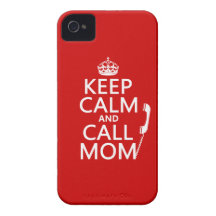Maintenez maman calme et d'appel - toutes les coul coque iPhone 4 Case-Mate