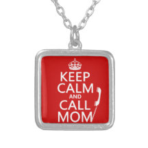 Maintenez maman calme et d'appel - toutes les coul pendentifs