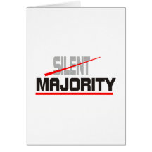 Majorité non silencieuse carte de vœux