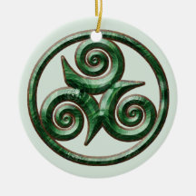 Malachite Triskel Décorations De Noël