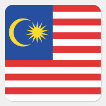 Malaysia-Flaggen-Aufkleber