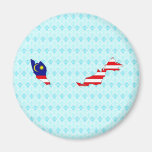 Malaysia-Flaggen-Karte Größengleich Kühlschrankmagnete