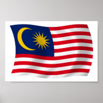 Malaysia-Flaggen-Plakat-Druck
