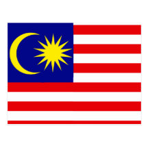 Malaysia-Qualitäts-Flagge Postkarte