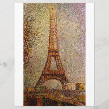 Malerei Georges Seurats: Der Eiffelturm (1889) Personalisierte Flyer
