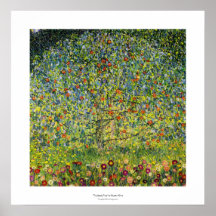 Malerei-Kunst nouveau Gustav Klimt der Apfelbaum Plakatdruck
