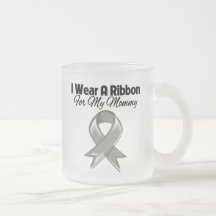 Mama - ich trage ein graues Band Kaffee Tasse