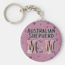 MAMAN australienne de berger Porte-clé
