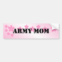 Maman d'armée pâle - rose adhésifs pour voiture