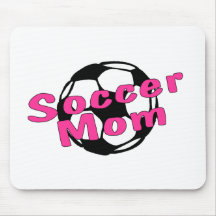 Maman du football (rose) tapis de souris
